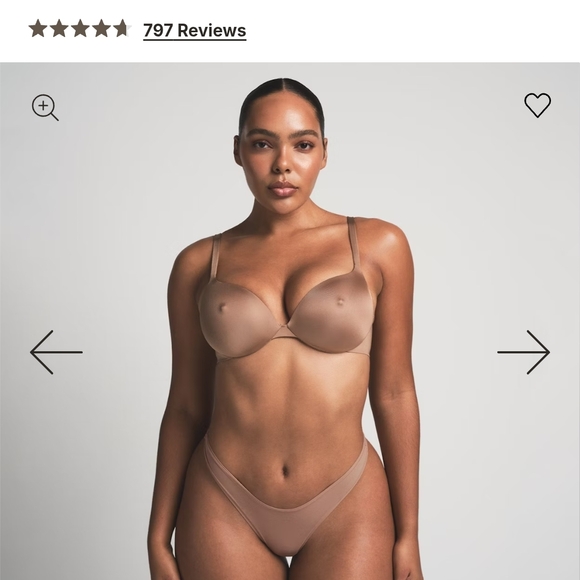 Seamless Tan Bra - Picture 3 of 6